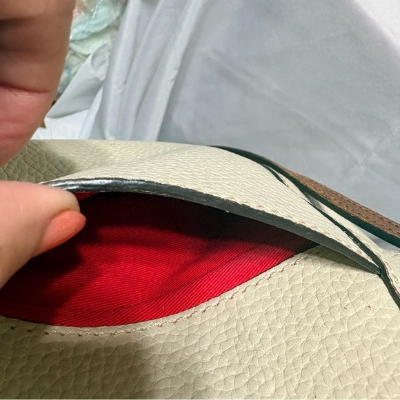 Dooney & Bourke Cream/Tan Pebbled Tote Shoulder Bag - Picture 11 of 15